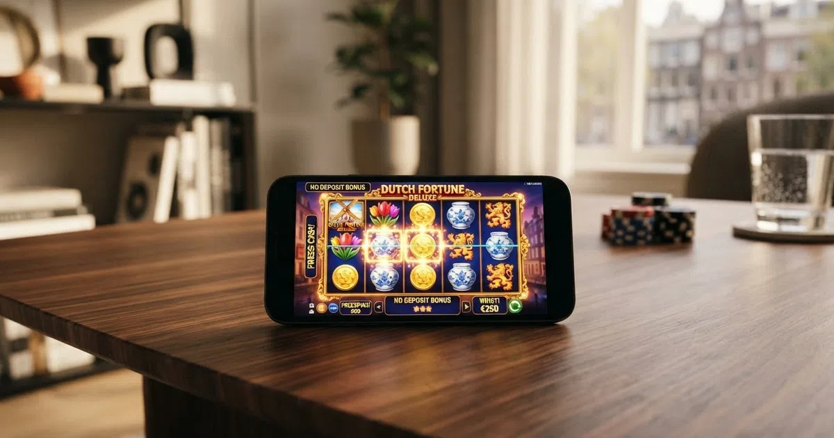 Een overzicht van de drie Nederlandse online casino's die in 2026 een bonus zonder storting aanbieden, weergegeven met hun merklogo's